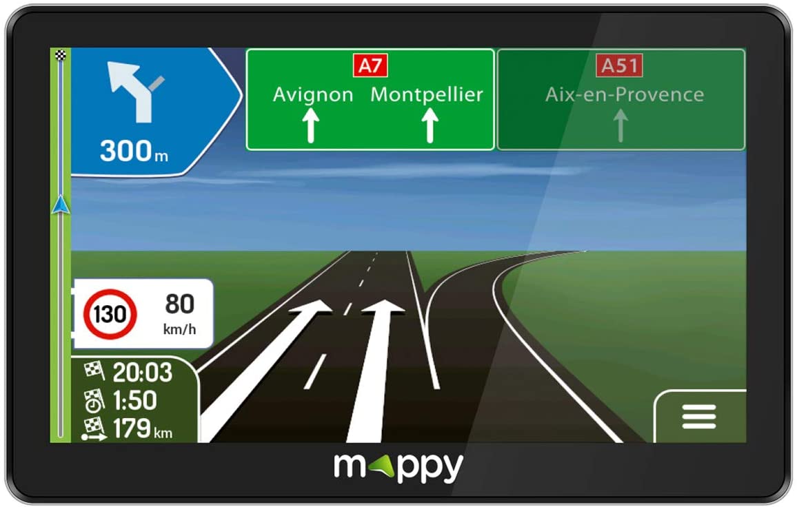 MAPPY ULTI X755 TRUCK GPS dédié camion 7'' carte à vie et POI dédiés
